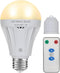 Rechargeable Light Bulbs with Remote Control, 2200mAh Battery Emergency Light Bulb for Power Outage and Camping Outdoor with Remote Control, Dimma...