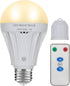 Rechargeable Light Bulbs with Remote Control, 2200mAh Battery Emergency Light Bulb for Power Outage and Camping Outdoor with Remote Control, Dimma...