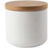 jessie Ceramic Storage Containers with Airtight Seal Bamboo Lids Kitchen Canisters for Tea Spice Seasoning Sugar Coffee (white, 260ml/9 oz)...