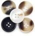 10 Pcs Imitation Horn Flatback Buttons Resin Buttons for Clothing Suit Coat Decorations DIY Accessories (04 Coffee, 15mm)...