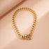Versatile Unisex Chunky Cuban Link Choker Necklace,Silver/14K Gold Plated Bold Punk Style Thick Wide Chain Link Jewelry for Women and Men...