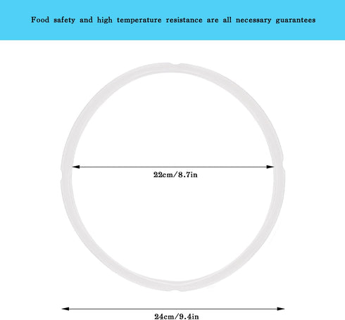 Sealing Ring for InstaPot for 6 Qt InstaPot Food-grade Replacement Silicone Seal Gaskets Insta Pot Accessories ST3-GJMFH (White)...