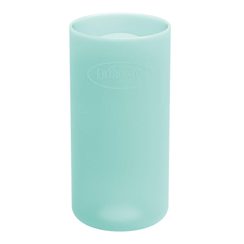 Dr. Brown's Options+ Narrow Glass Bottle Sleeve, 100% Silicone, Mint, BPA-Free, 8 oz, 1-Pack...