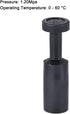 uxcell Push to Connect Fittings, Cap Style Pneumatic Blanking Plugs, Fit for 12mm Inner Dia. Air Hose Tube Pipe, Plastic, Black, Pack of 10...