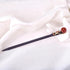 Retro Chinese Wooden Hairpins Japanese Hair Stick Vintage Flower Hair Chopsticks Handmade Wood Blue Flower Tassel Hair Sticks Hair Accessories wit...