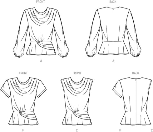 Simplicity Misses' Tops Sewing Pattern Kit, Code S9706, Sizes 8-10-12-14-16, Multicolor...