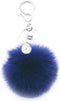 jtkdxqs Soft Pom Pom Keychain Artificial Rabbit Fur Plush Fluffy Ball Key Ring with pearl fur ball for Women...