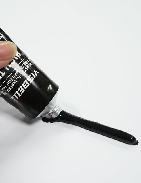 High Temperature Black RTV Silicone Gasket Maker, Sealed Oil Resistant Waterproof Quick Dry Liquid for Bonding Internal Combustion Engines, Steam ...
