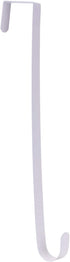 Sattiyrch 15" Wreath Hanger for Front Door,Sturdy Steel Wreath Door Hanger,Over The Door Hanger Hook (White,1)...
