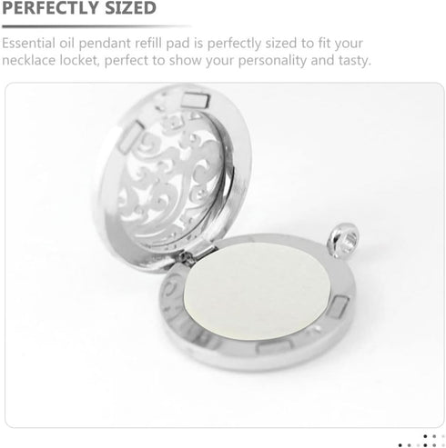 Ciieeo Aroma Diffuser Air Diffuser Essential Oil Refill Pads 100pcs Felt Pads Replacement Pads for Diffuser Necklace Diffuser Bracelet Car Diffuse...