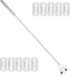 Algae Scraper for Glass Aquarium,Fish Tank Scraper with 10 Replaceable Blades,Aquarium Glass Cleaner Scraper (Silver-18.5 Inch)....