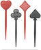 YukaBa 200 Pack of Black and Red Poker Shape Fruit Toothpick Food Decoration Cocktail Sticks for Birthday Party Baby Shower Wedding, 1...