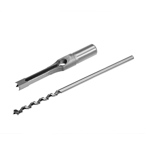 uxcell Square Hole Drill Bit, 3/8" High-Carbon Steel Hollow Chisel Mortise Power Tool for Woodworking...