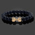 Traintough Dumbbell Bracelet for Men Cool Volcanic Rock Anxiety Bead Bracelet Adjustable Fitness Yoga Barbell Bracelet Jewelry Gifts for Men Women...