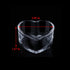 Hamster Transparent Glass Food and Water Dish Cute Heart-Shaped Feeding Bowl for Hamster Hedgehog Small Pet...