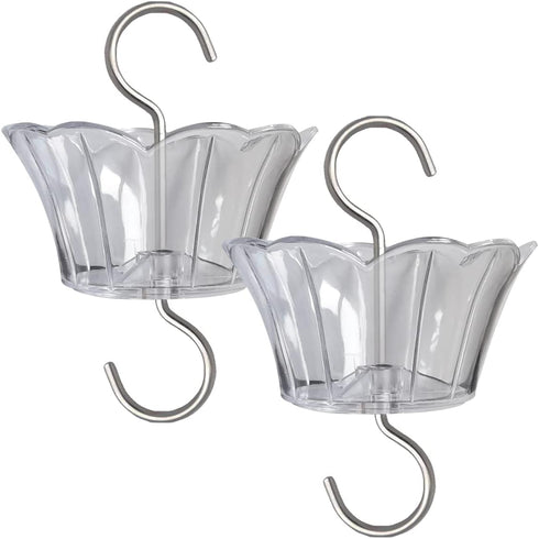 Ant Moat for Hummingbird Feeder - 3 OZ x 2 Pack Clear Insect Guard with Large Capacity...