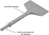 4 Inch Wide Pneumatic Chisel Bit, 0.401 Inch Shank Air Chisel Bit for Pneumatic Air Hammer, Tile & Thinset Scaling Chisel, Wall and Floor Scraper,...