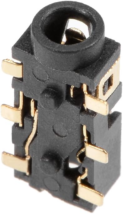 uxcell 10Pcs PCB Mount 2.5mm 6 Pin Socket Headphone Stereo Jack Audio Video Connector Black PJ-242B...