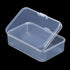 5 Pcs Plastic Beads Storage Boxes Rectangular Empty Mini Organizer Boxes Clear Reusable Craft Containers with Hinged Lids for Small Items...