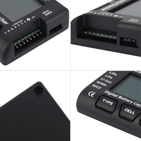 HiLetgo LiPo LiFe Li-Ion NiMH Nicd Cell Meter Digital Battery Capacity Meter Power Test CellMeter-7 Digital Battery Capacity Checker LiPo LiFe Li-...