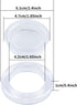 2 Inch 2 Set Silicone Patio Table Umbrella Hole Ring for Standard Table Hole, Umbrella Hole Ring Plug and Cap Set, Outdoor Patio Umbrella Plug for...