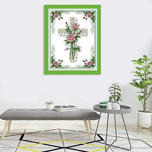 ITSTITCH Cross Stitch Kits Stamped Cross-Stitching Patterns for Beginner Kids Adults, Embroidery DIY Crafts Needlepoint Starter Kits (Stamped 8.3×...