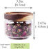 Glass Coffee Containers, 8.5 FL OZ/250 ml Kitchen Serving Food Storage Canister with Sealed Wooden Lid, BPA-Free Clear Glass Jar for Tea Leaves, P...