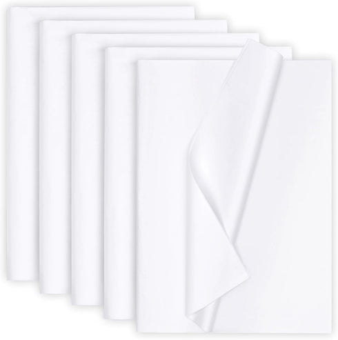 130 Sheets 20"x14" White Wrapping Tissue Paper Bulk for Gift Bags Christmas Weddings Birthday Arts Craft Party Decoration...
