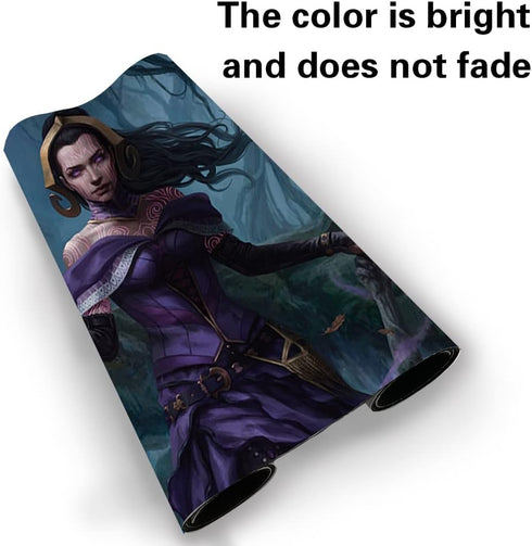 Liliana, Waker of The Dead - Board Game TCG Playmat Table Mats Size 23.6X13.8 inch Games Mousepad Compatible for TCG MTG Playmat Bag...