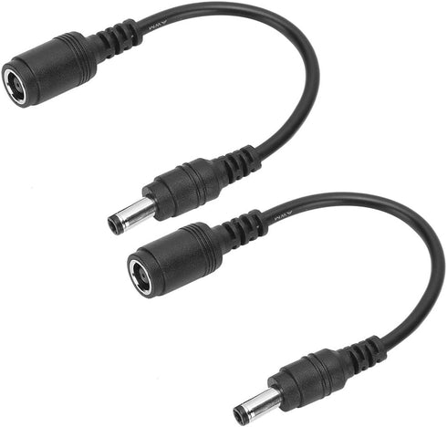 2Pcs Converter Cable 7.4x5.0mm Female to 5.5x2.5mm Male Suitable for Short Distance Connection Premium ABS Material, Durable and Sturdy...