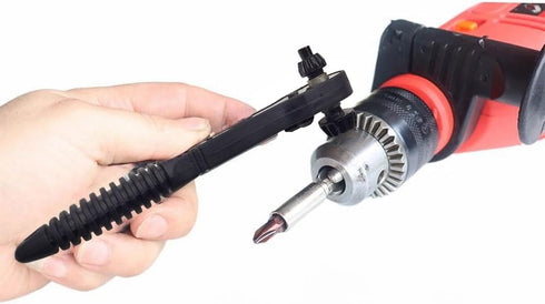 Universal 2-in-1 Drill Chuck Ratchet Wrench, Quick Change Adapter Spanner 1/2" & 5/8", Multi-Function Clamping Tool Ideal for Power Drills & Impac...