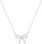 Rhinestone Bow Necklace for Women, Tiny Dainty 14K Gold Plated Bowknot Pendant Choker Necklace Makes A Cute Bow Jewelry Gift for Women Girls...