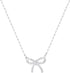 Rhinestone Bow Necklace for Women, Tiny Dainty 14K Gold Plated Bowknot Pendant Choker Necklace Makes A Cute Bow Jewelry Gift for Women Girls...
