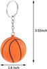 iMagitek 15 Pack Orange Basketball Keychains for Kids Party Favors Supplies, School Carnival Prizes, Party Bag Gift Fillers, Basketball Stress Rel...