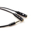 REXUS Black 3.5mm Y Splitter Stereo Audio Cable 4-Pole Male to 2 Female for Headphone, Headset Splitter Adapter Extension Aux Cable, Compatible Mo...
