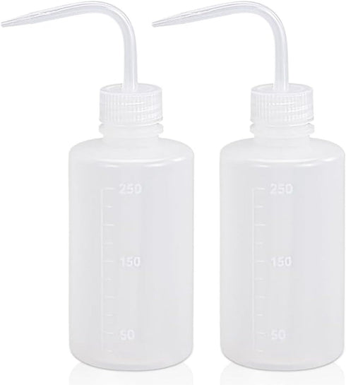 Tattoo Wash Bottles - 2pcs 250ml/8oz Tattoo Squeeze Bottle Tattoo Wash Bottle Watering Tools,Economy Plastic for Tattoo Supplies...