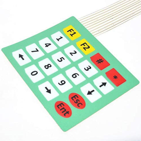 4Pcs 4x5 Keys Matrix Array 20 Key Keypad Membrane Switch Control Panel for Arduino...