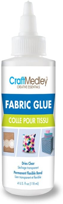 Craft Medley Fabric Glue, 4oz, 4 oz...