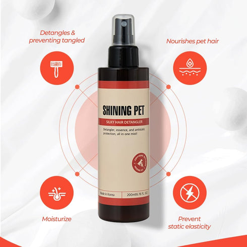 Shining Pet Silky Hair Detangler, Premium K Beauty pet Grooming Spray, Dog Detangler Spray, Pet Conditioner for Dogs & Puppies for Shiny Coats and...
