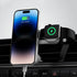 Korea Magsafe Wireless Car Charger Mount, magCombo 15W Fast Charging 2-in-1 for iPhone/Apple Watch car Accessories...