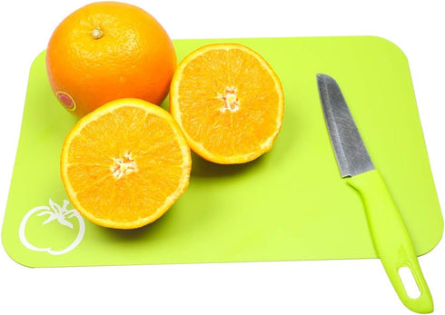 Small Flexible Plastic Cutting Board Mats, 2 Pack Cutting Boards Mats With Food Icons, Gripped Back and Dishwasher Safe, Set of 4,7.5x11.4inch (2)...