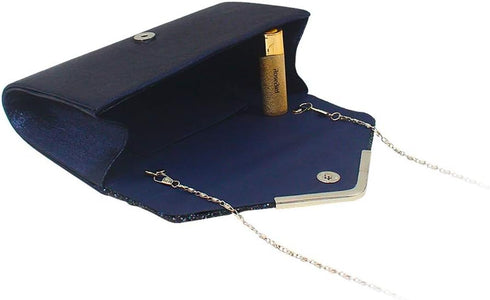 ZIUMUDY Women's Sparkle Evening Bags Envelope Clutches Shoulder Chain Handbag Bridal Wedding Purse...