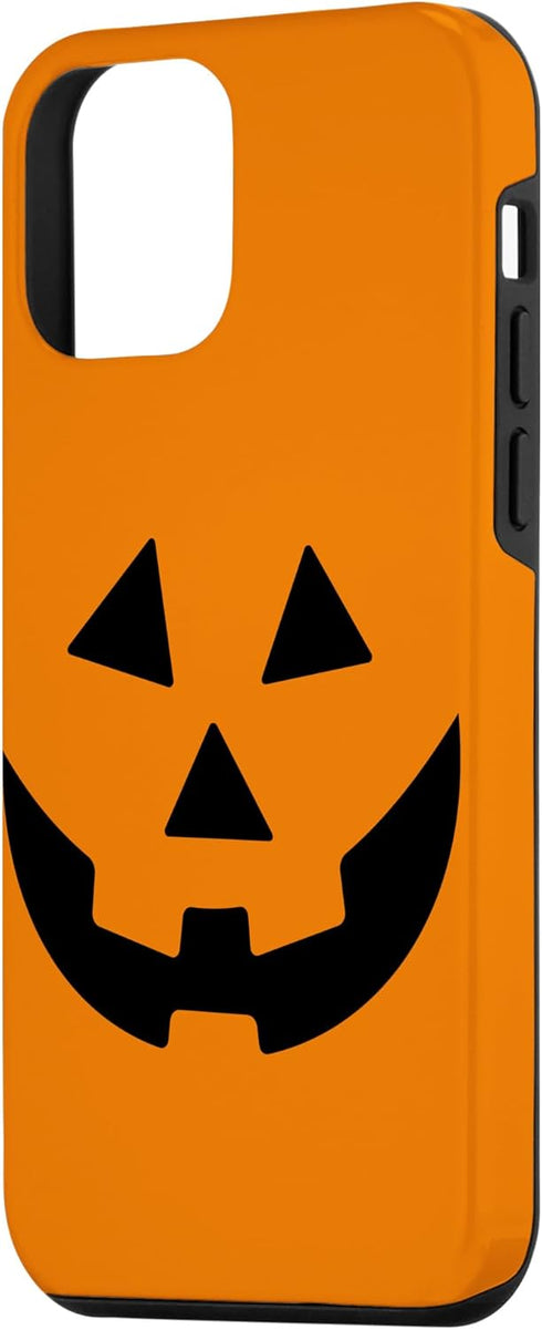 iPhone 12 mini Jack O Lantern Orange Pumpkin Face Halloween Costume Case...