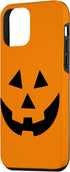 iPhone 12 mini Jack O Lantern Orange Pumpkin Face Halloween Costume Case...