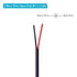 Fancasee 2 Pack Speaker Wire RCA Female Plug Jack Connector Adapter to Bare Wire Open End Audio Video RCA Cable for Amplifier Receiver Speakers...