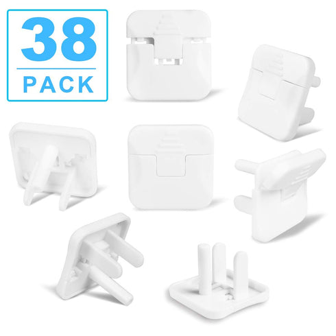 Outlet Covers Babepai 38-Pack White Child Proof Electrical Protector Safety Improved Baby Safety Plug Covers...