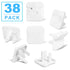 Outlet Covers Babepai 38-Pack White Child Proof Electrical Protector Safety Improved Baby Safety Plug Covers...