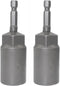 1/4 inch Drive Socket Wrench with Hexagonal Shank Deepened Electric Wrench Adapter Nut Drill Tool 2-pcs (19mm)...