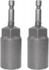 1/4 inch Drive Socket Wrench with Hexagonal Shank Deepened Electric Wrench Adapter Nut Drill Tool 2-pcs (19mm)...