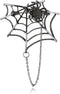Halloween Black Spider Brooches Pins Punk Black Crystal Rhinestone Gothic Spider Insect Brooch Pin Jewelry for Women Men...